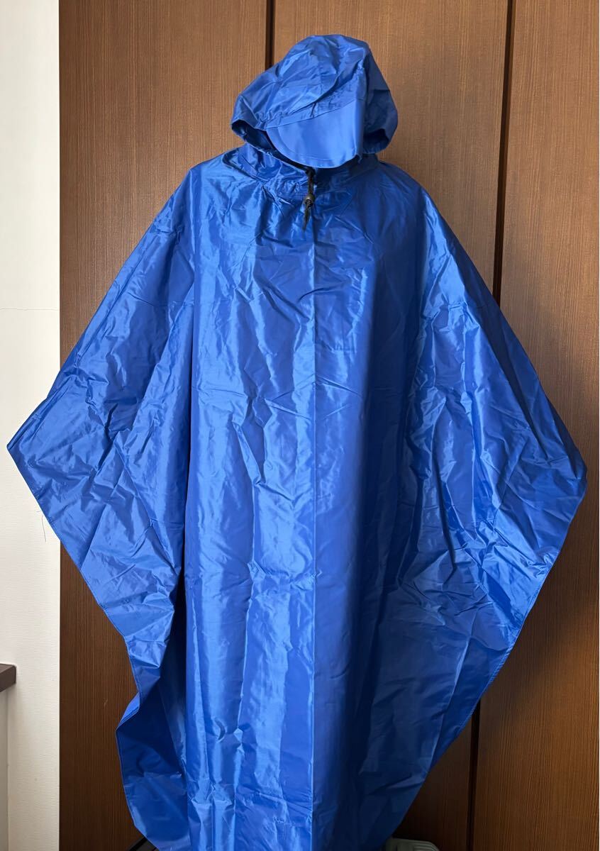 レインポンチョ 自転車バイク 通勤通学 レインコート 紺色拍卖