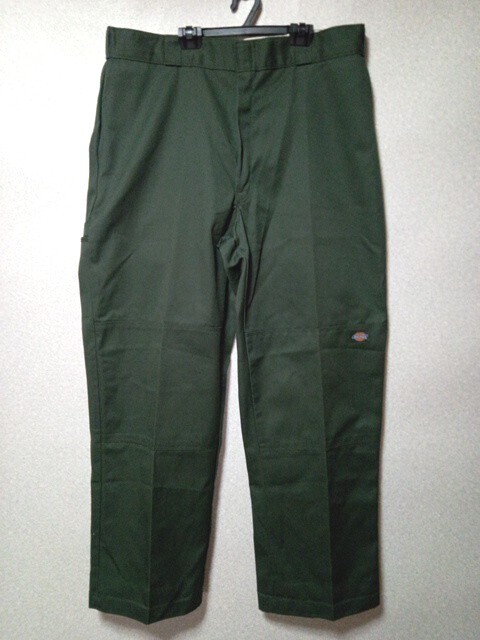 USA製 アメリカ製  ディッキーズ Dickies ダブルニー オリーブグリーン カーキ W38xL32拍卖