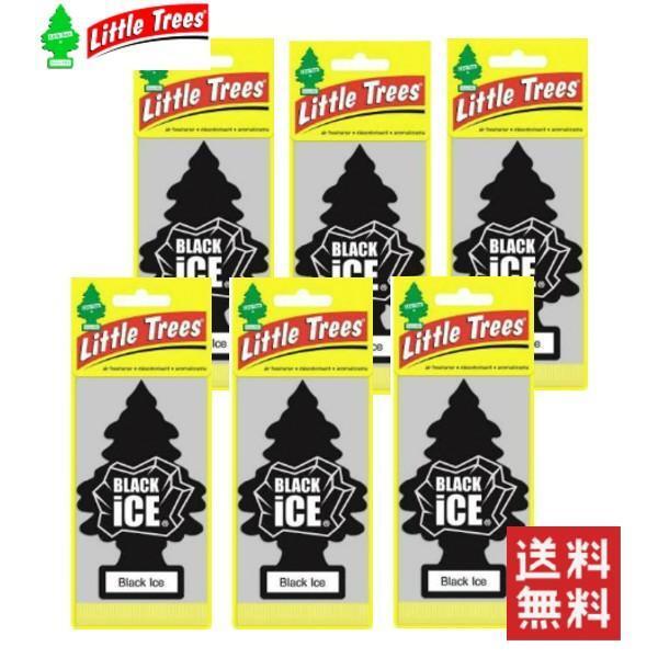 リトルツリーエアフレッシュナー ブラックアイス 6枚セット拍卖
