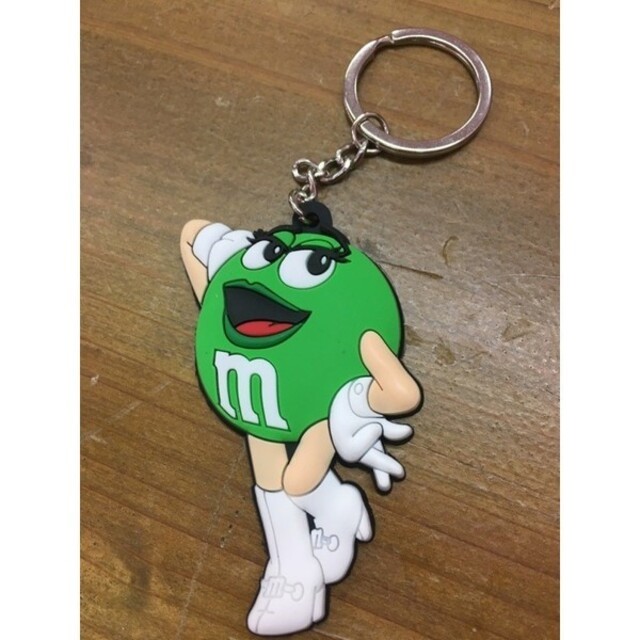 m&m's RUBBER KEY HOLDER エムアンドエムズ ラバーキーホルダー グリーン拍卖