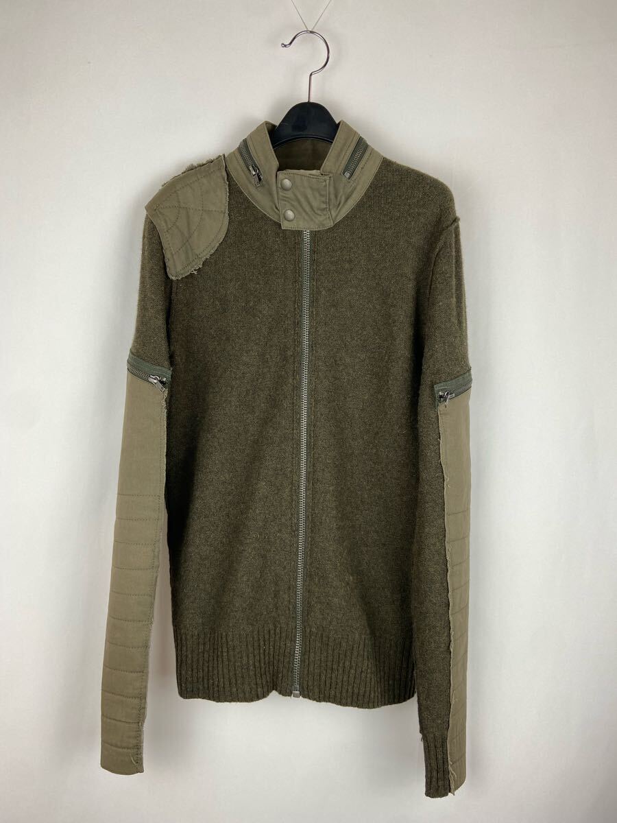 DIESEL ARCHIVE MIRITALY DRIVERS KNIT ディーゼル アーカイブ ドライバーズ ニット ブルゾン ジップアップ ウール ミリタリー拍卖