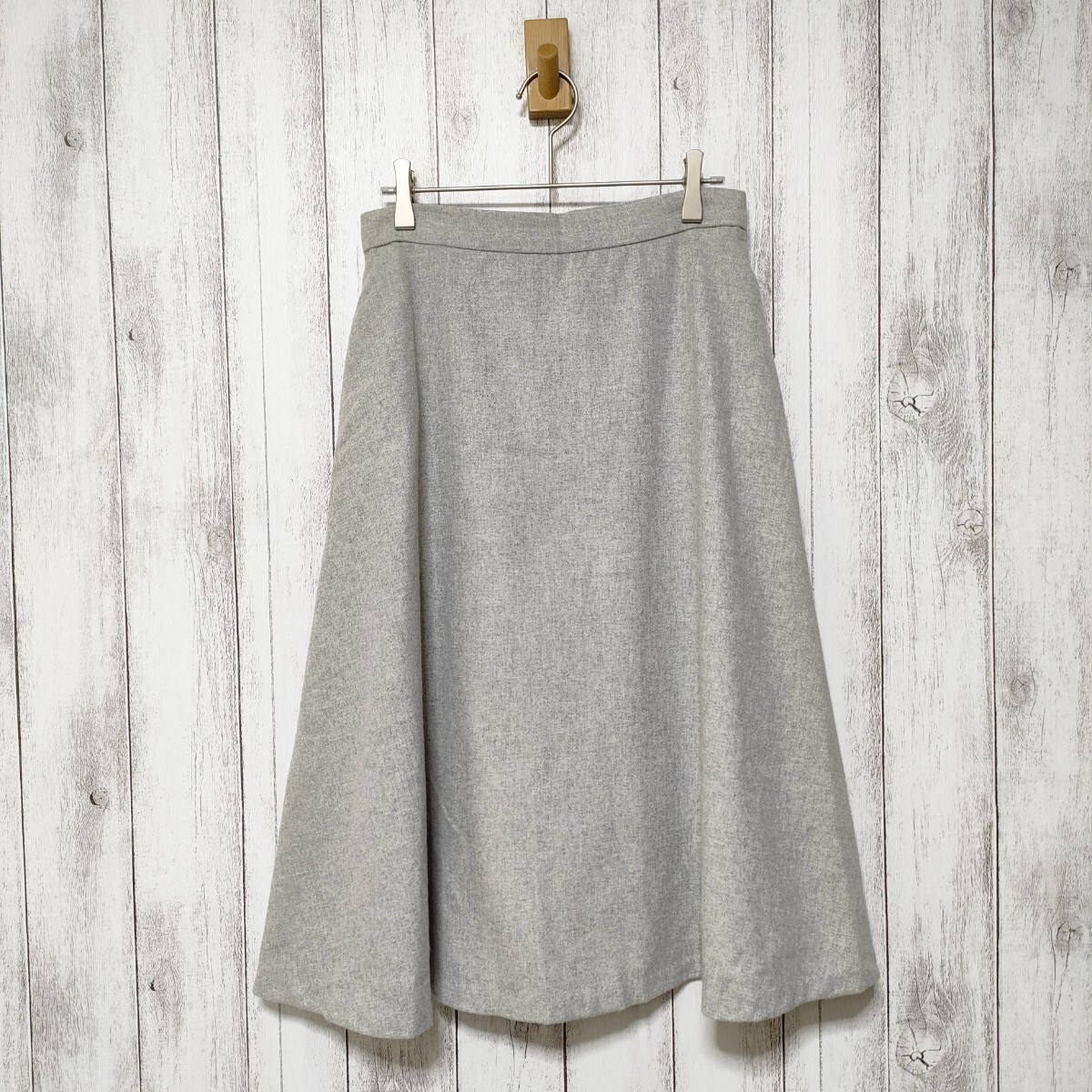 ROPE PICNIC ロペピクニック サイズ40 ウール混フラノスカート拍卖