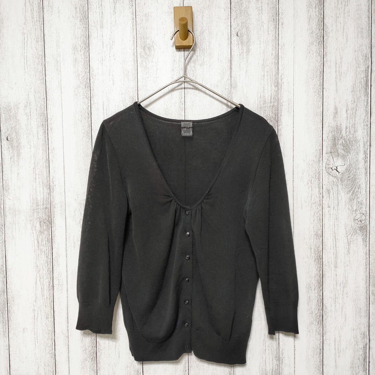 ef-de エフデ サイズ9 カーディガン ブラック拍卖