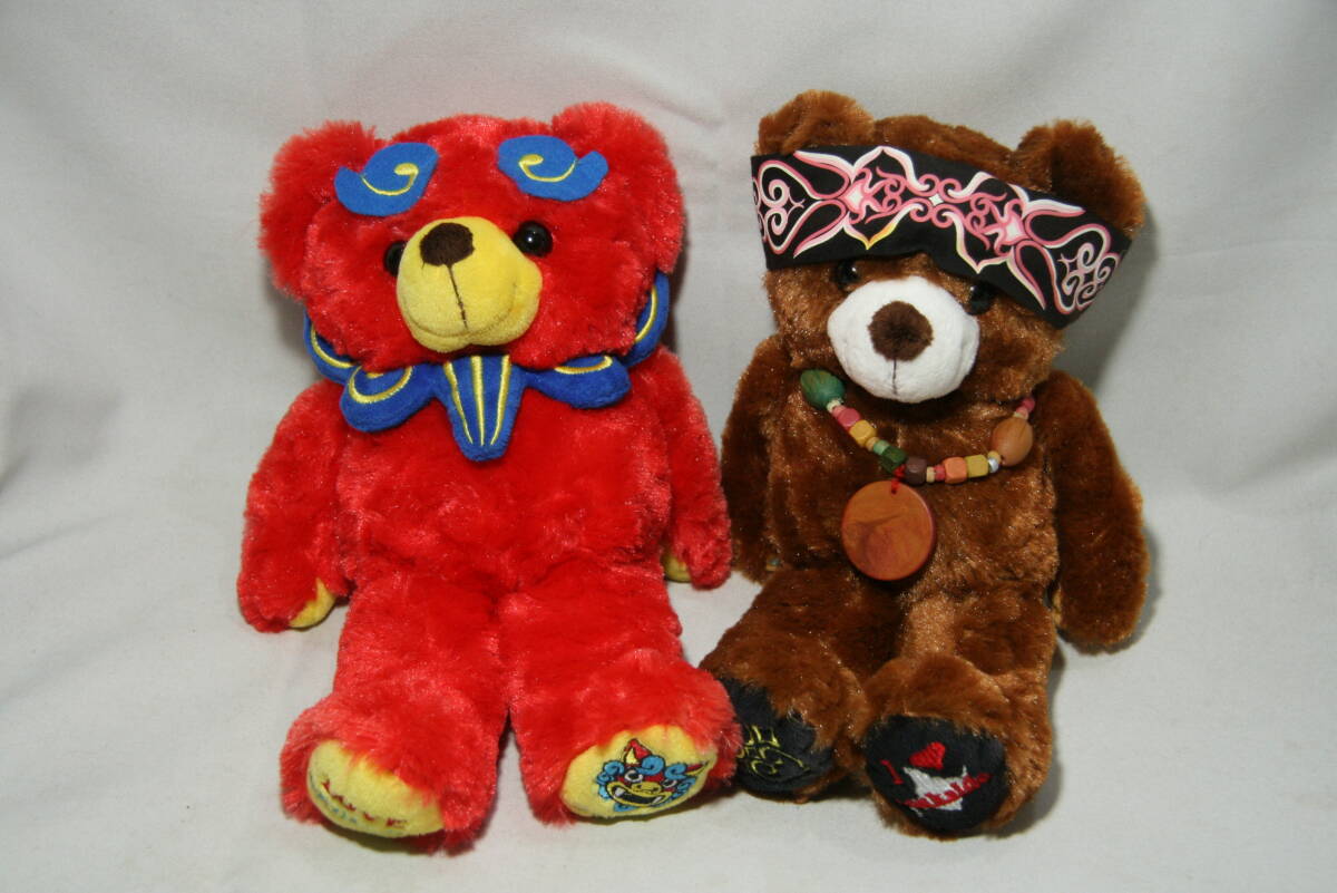北海道 限定 アイヌベア 沖縄限定シーサー テディベア ご当地ベア ぬいぐるみ くま 2体セット 拍卖