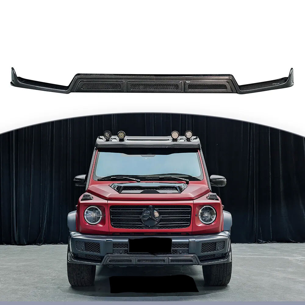 Mercedes Benz W463a W464 ゲレンデ Gクラス フロント バンパー リップ スポイラー カーボン エアロ カスタム パーツ 外装 部品 ベンツ拍卖