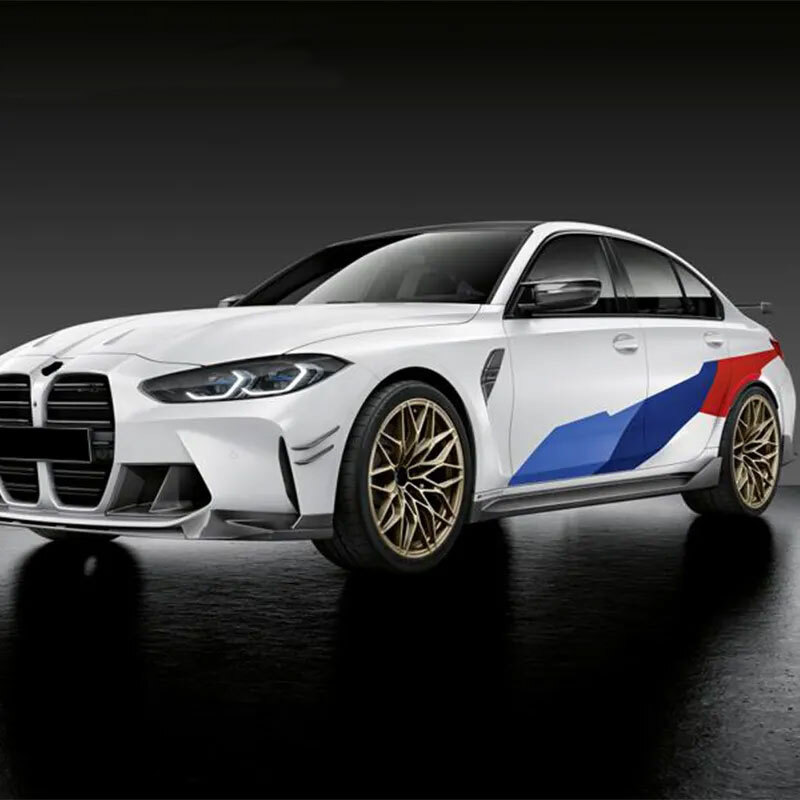 BMW M3 G80 M4 G82 MP-style サイドスカート サイドステップ セダン カスタム パーツ エアロ カーボン ファイバー素材 新品 ドレスアップ拍卖