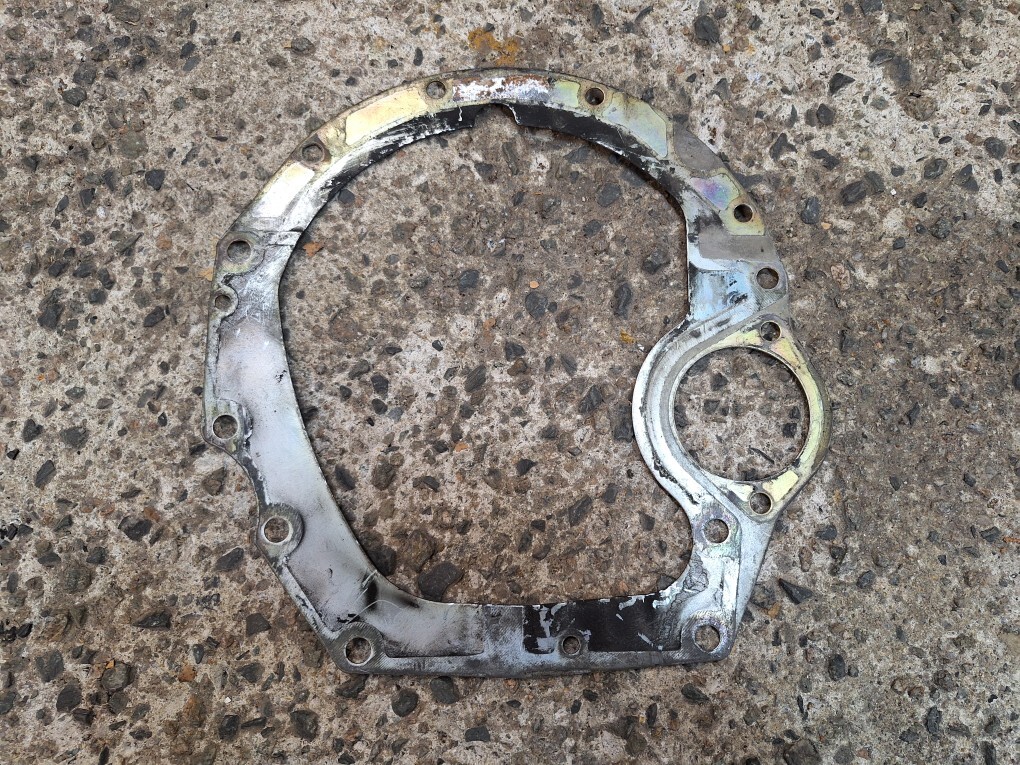 S13 シルビア ミッションプレート ハウジングプレート SR20DE 52F00 No.yan拍卖