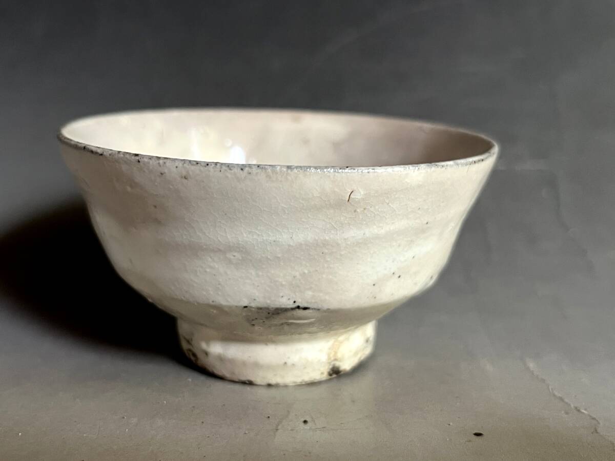 ぐい呑み■白釉猪口 酒杯 酒器 兜巾 江戸期 古美術 時代物 骨董品■拍卖