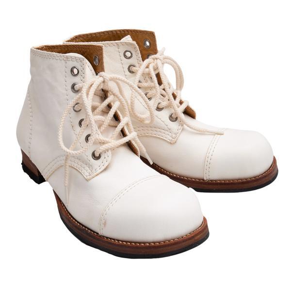 ジュンヤワタナベコムデギャルソン レースアップレザーブーツ アイボリーS(24位)拍卖