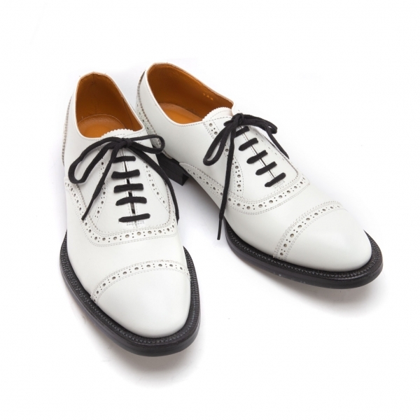 コムデギャルソンCOMME des GARCONS メダリオンシューズ 白24.5拍卖