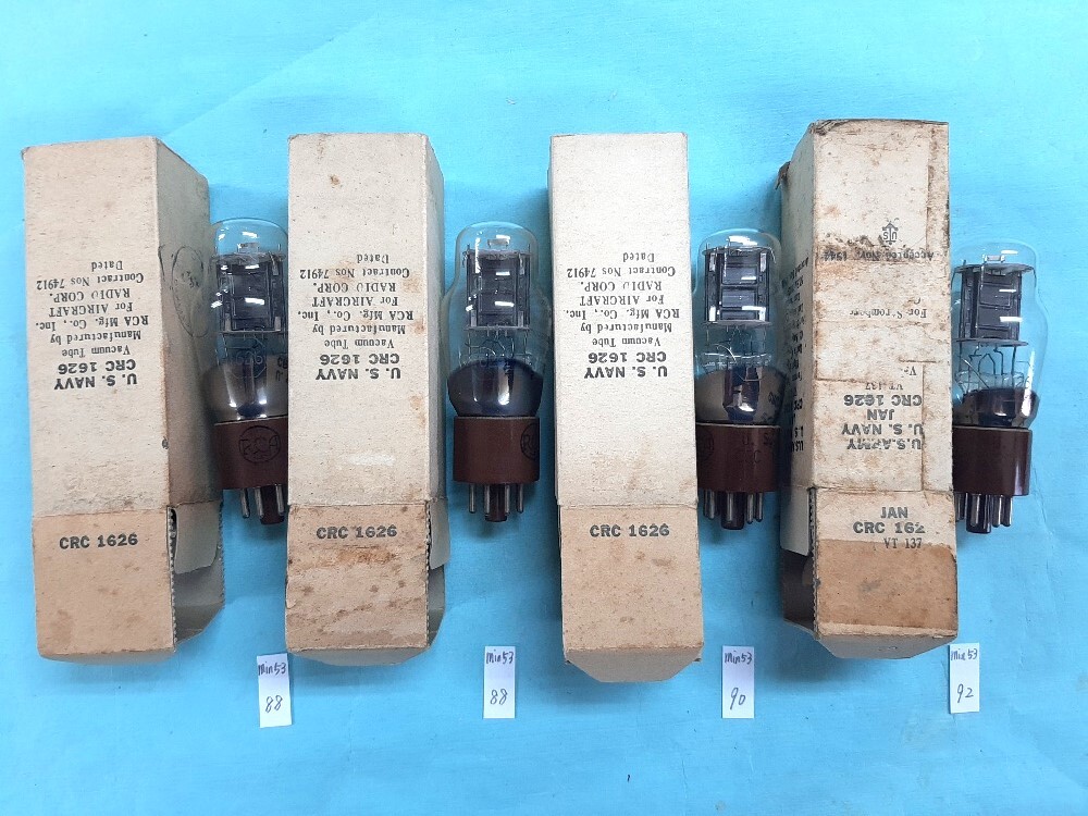 即決あり■RCA 1626 (VT137) 茶ベース U.S.N. CRC 1626 未使用品 4本組 軍箱入り拍卖