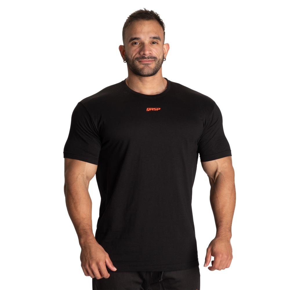 【メーカー直輸入正規品/送料無料】 GASP ガスプ ギャスプ スタンダード Tシャツ USサイズ:L ブラック ★ ジムウェア/ボディビル拍卖