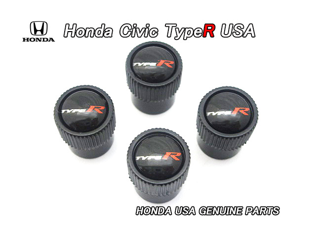 ホンダ【HONDA】米国US純正エアバルブステムキャップ4個(TypeR文字入り)/USDM北米仕様EK9.EP3.FD2.FK8.FL5シビックDB8.DC2インテグラUSA拍卖