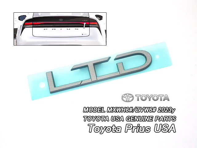 プリウスMXWH60【TOYOTA】トヨタPRIUS純正USエンブレム-リアLTD文字/USDM北米仕様ZVW60リミテッドLIMITEDハイブリッドUSA米国拍卖