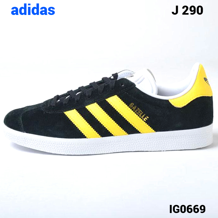 US11 (29cm) 未使用【adidas GAZELLE IG0669 CBLACK/IMPYEL/FTWWHT アディダス ガゼル スニーカー ブラック/イエロー】内側汚れ有り拍卖