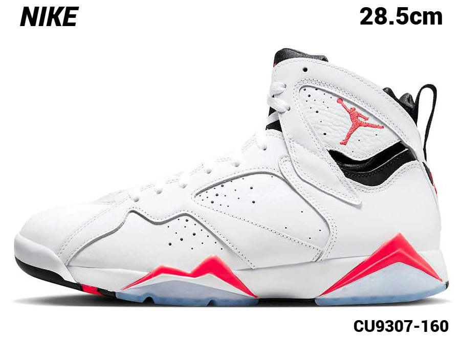 10.5 (28.5cm) 未使用【NIKE AIR JORDAN 7 RETRO CU9307-160 WHITE/CRIMSON-BLACK ナイキ エア ジョーダン 7 レトロ スニーカー シューズ】拍卖