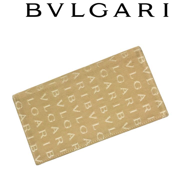 【中古】BVLGARI ブルガリ メンズ長財布【非常に良い】ロゴマニア 長札 札入れ キャンバス 二つ折り ブランド r-bv-w-p241208-16拍卖
