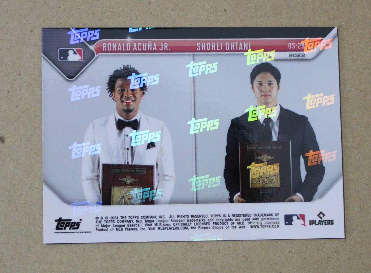 2023 topps now OS-29 「アクーニャJR. & 大谷翔平 両リーグMVP授賞式」 カード拍卖