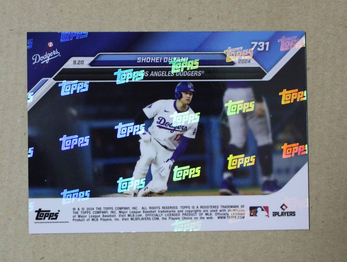 2024 topps now No.731 大谷翔平 「2024.9.20 52/52 CLUB 52号ホームラン 52盗塁 達成」 カード拍卖
