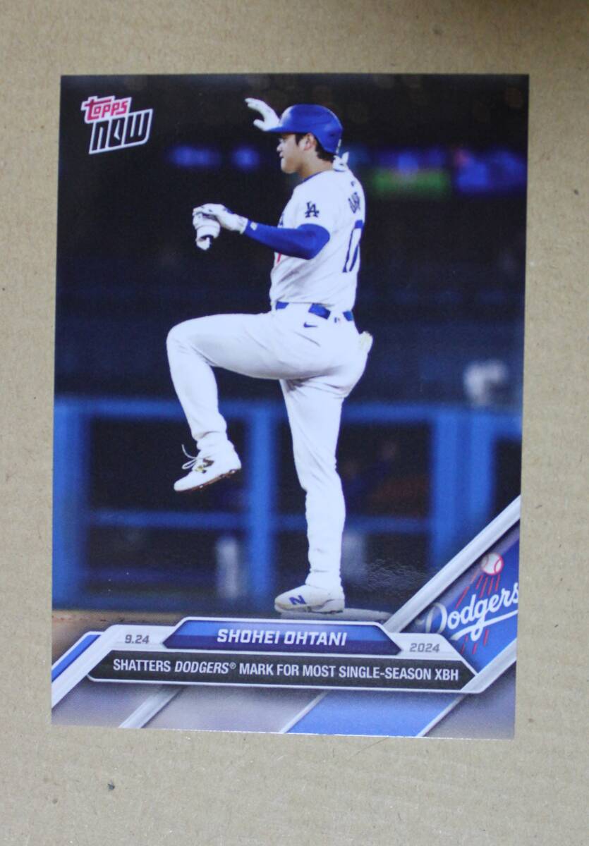 2024 topps now No.750 大谷翔平 「2024.9.24 95本目の長打でドジャース球団記録更新」 カード拍卖