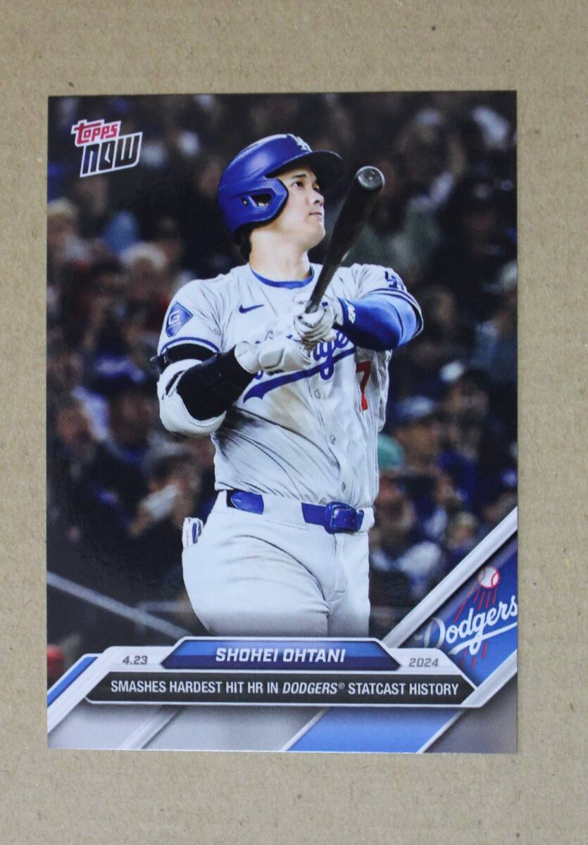 2024 topps now No.113 大谷翔平 「2024.4.23 6号ホームラン 打球速度191km 自己最速」 カード拍卖