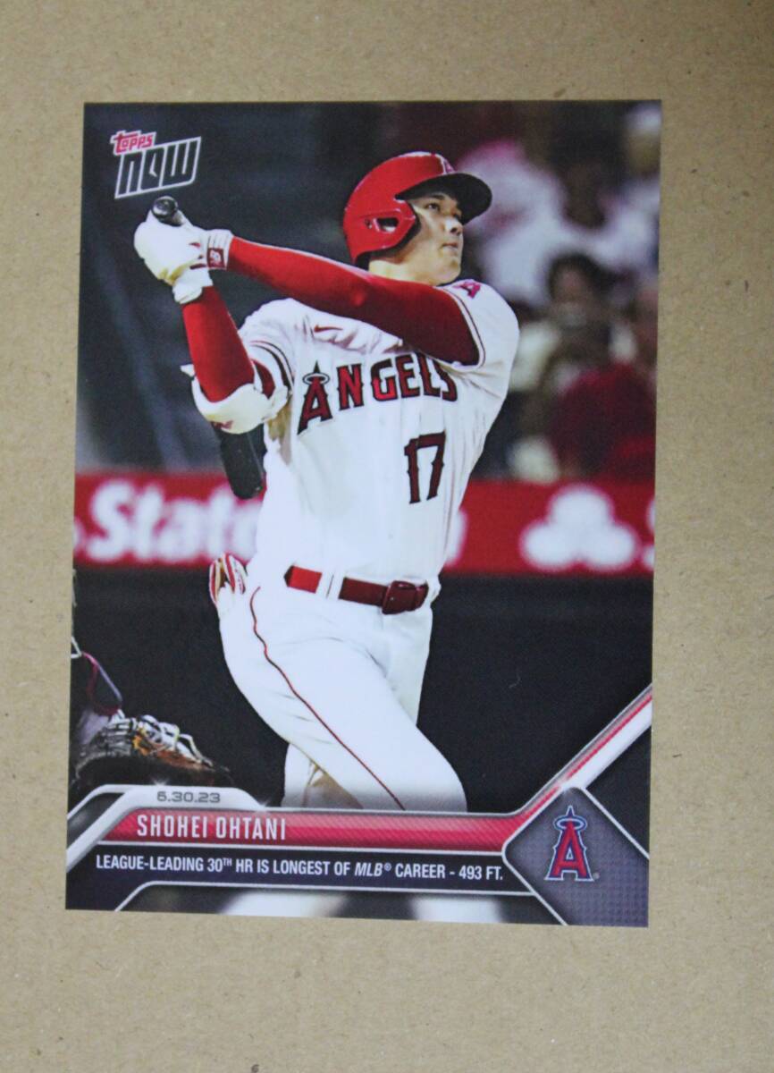 2023 topps now No.517 大谷翔平 「2023.6.30 自己最長493フィート(150m弾)で3年連続30号ホームラン達成」 カード拍卖