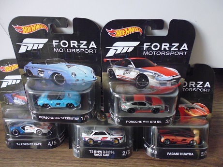 5台セット ホットウィール フォルツァモータースポーツ FORZA MOTORSPORT BMW3.0CSL ポルシェ356 911 パガーニ フォードGT 拍卖