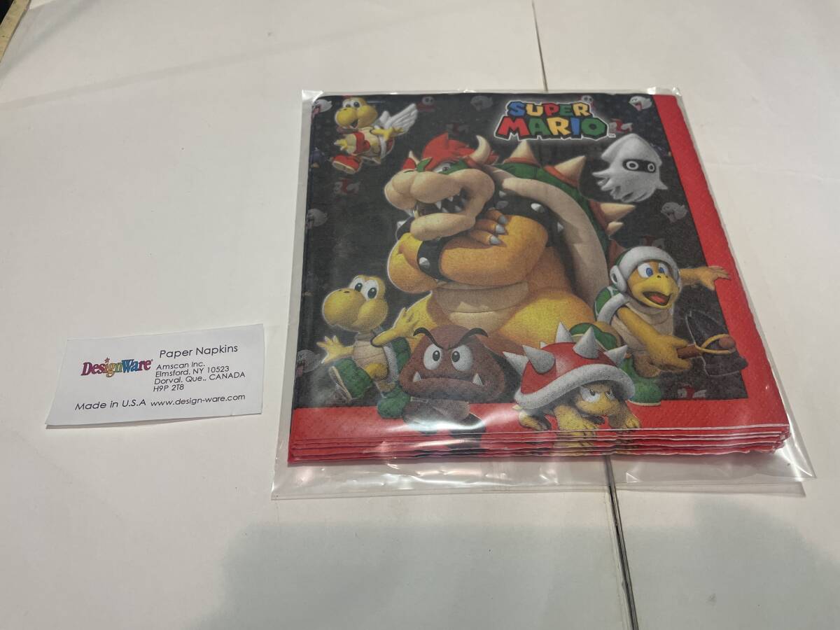 スーパーマリオ ペーパーナプキン USA製拍卖
