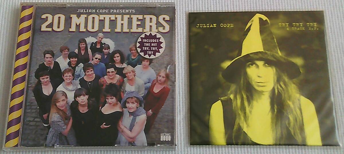 Julian Cope UK盤 CD Album~20 Mothers + UK盤CDシングル~Try Try Try 4Track EP 2枚セット 1995年 ジュリアン・コープ拍卖