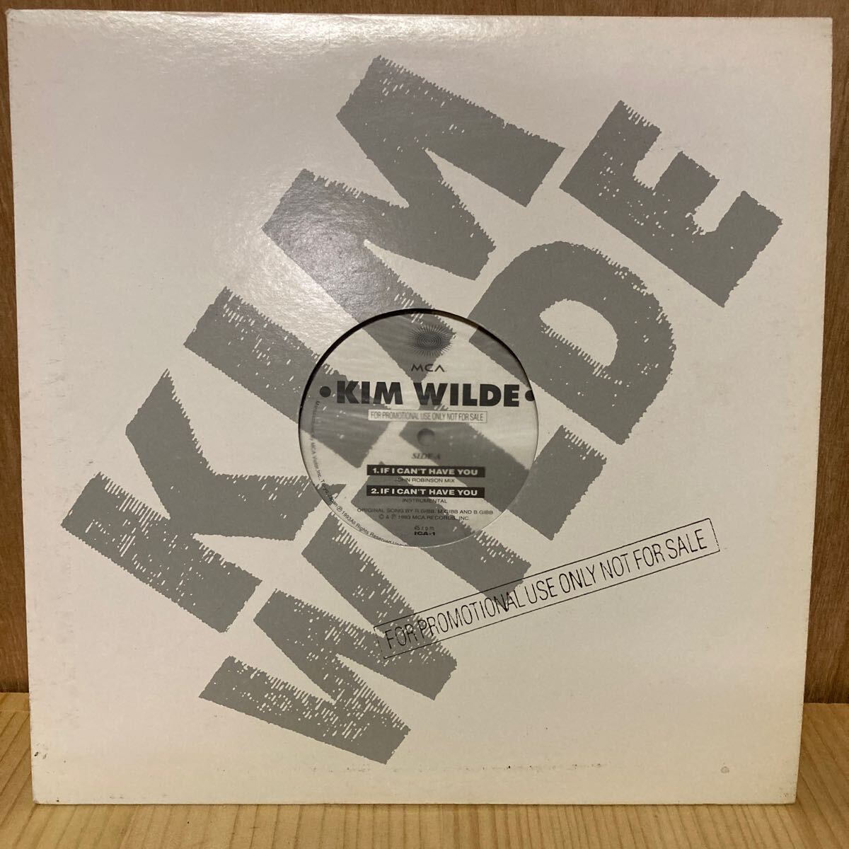 レア 12インチ 国内盤プロモ Kim Wilde / If I Can't Have You John Robinson Mix 12inch ICA-1拍卖