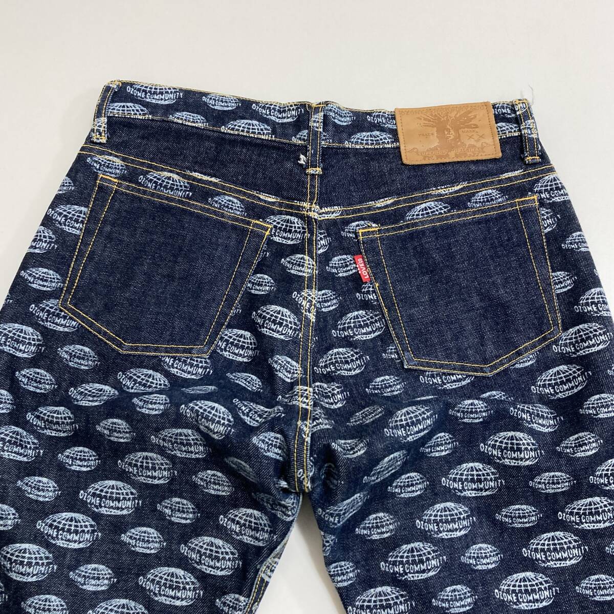 90s 00s OZONE COMMUNITY 総柄 ブーツカット デニムパンツ オゾンコミュニティー HYSTERIC GLAMOUR ジーンズ Y2K VINTAGE archive 4090050拍卖