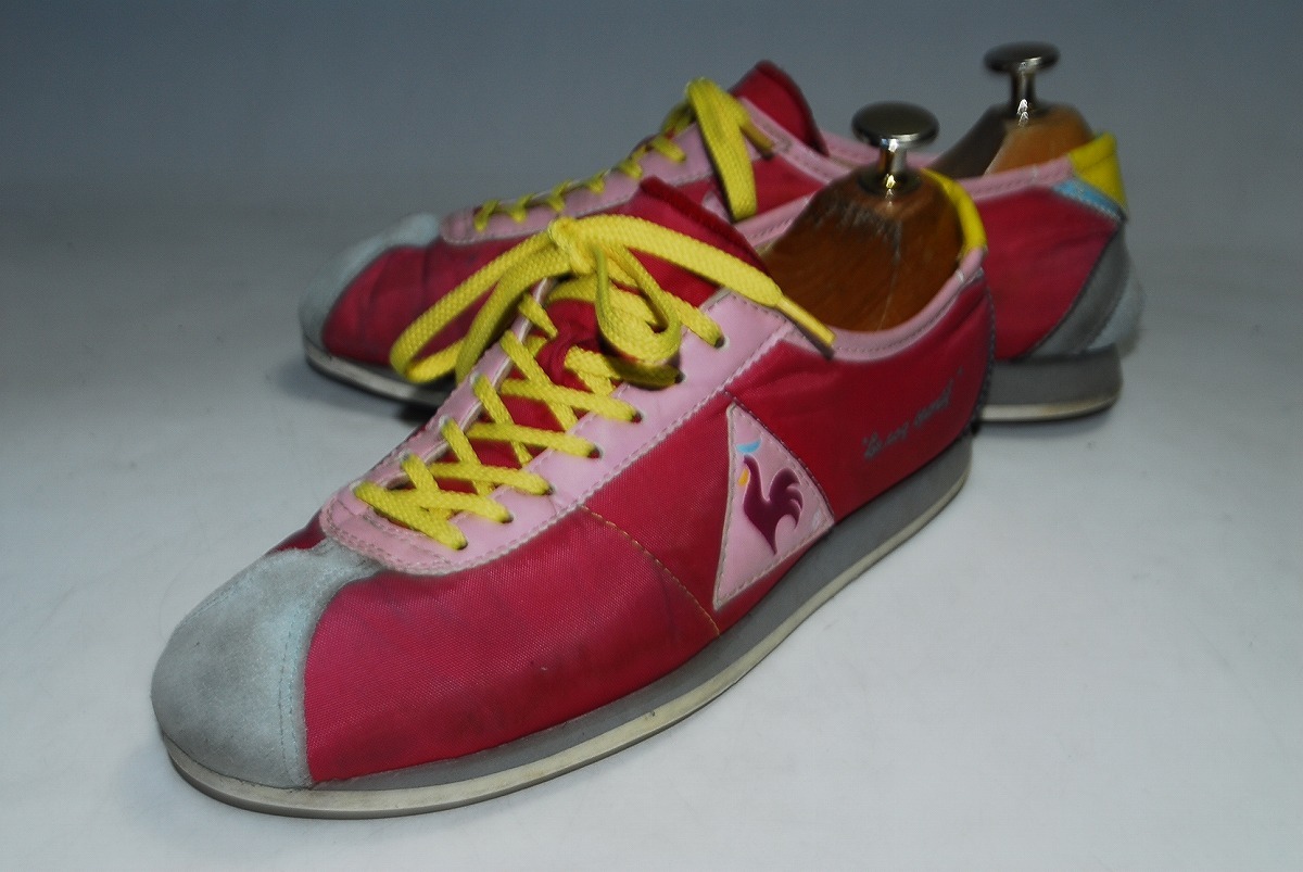 ATX1306/最終価格!他のサイトでも出品中!ルコック/le coq sportif/赤/23.5㎝/US5.5/ロー/圧巻の存在感!履き心地抜群!スニーカー拍卖