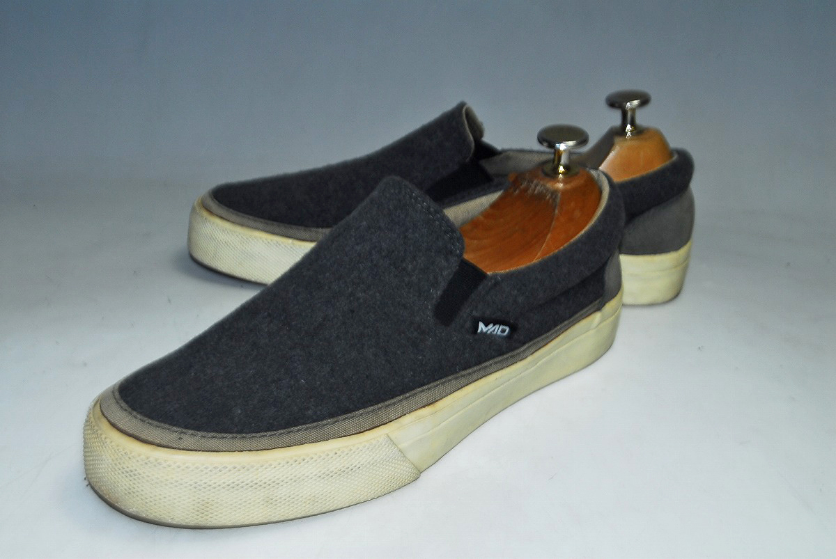 ATX1307/最終価格!他のサイトでも出品中!MAD/マッドフット/灰/24㎝/US6/ロー/スリッポン/圧巻の存在感!履き心地抜群!スニーカー拍卖