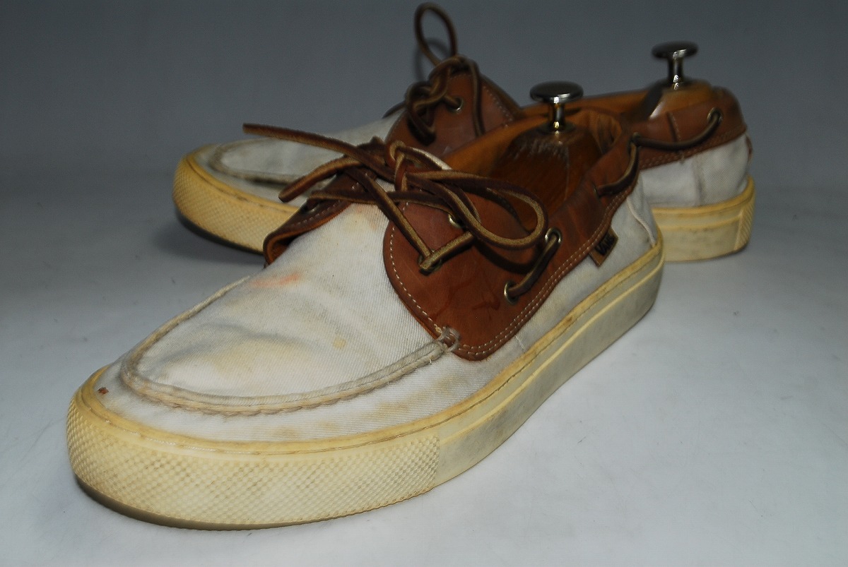 ATX1347/最終価格!他のサイトでも出品中!早い者勝ち!バンズ/VANS/茶/25㎝/US9h/ロー/アイボリー/茶/圧巻の存在感!スニーカー拍卖