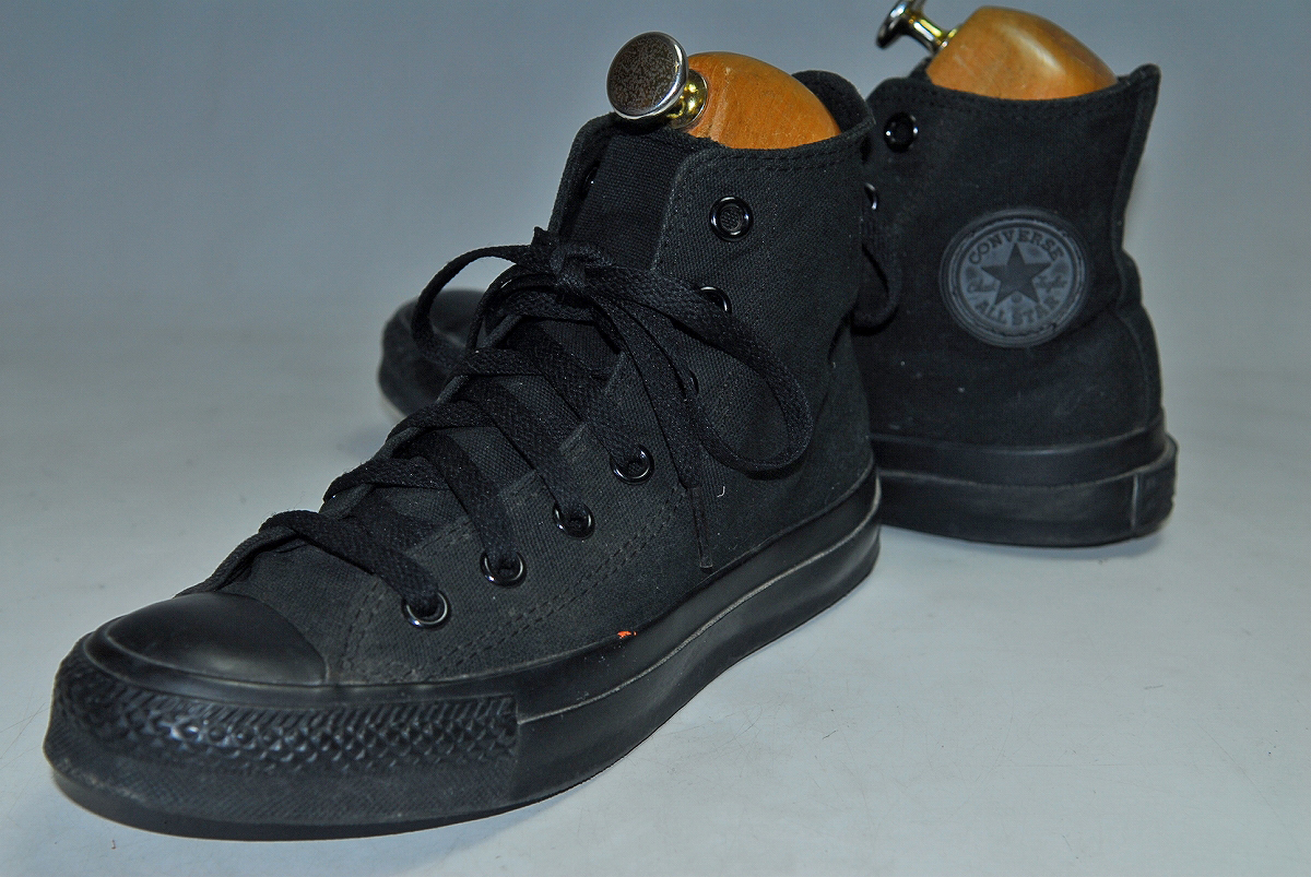ATX1435/最終価格!他のサイトでも出品中!早い者勝ち!コンバース/CONVERSE/良品/23㎝/US4/黒/MID/圧巻の存在感!注目の1足!拍卖
