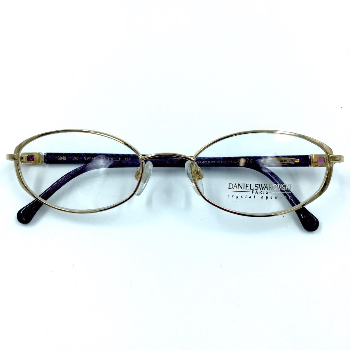 売り尽くしSALE■DANIEL SWAROVSKI ダニエルスワロフスキー S049 V6051 メガネフレーム フルリム めがね 軽量拍卖