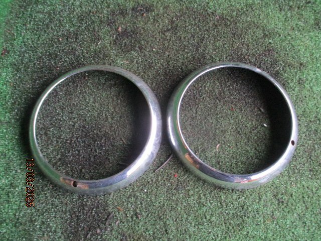 (0356)三菱 ジープ J36 ヘッドライトリムカバー 左右拍卖