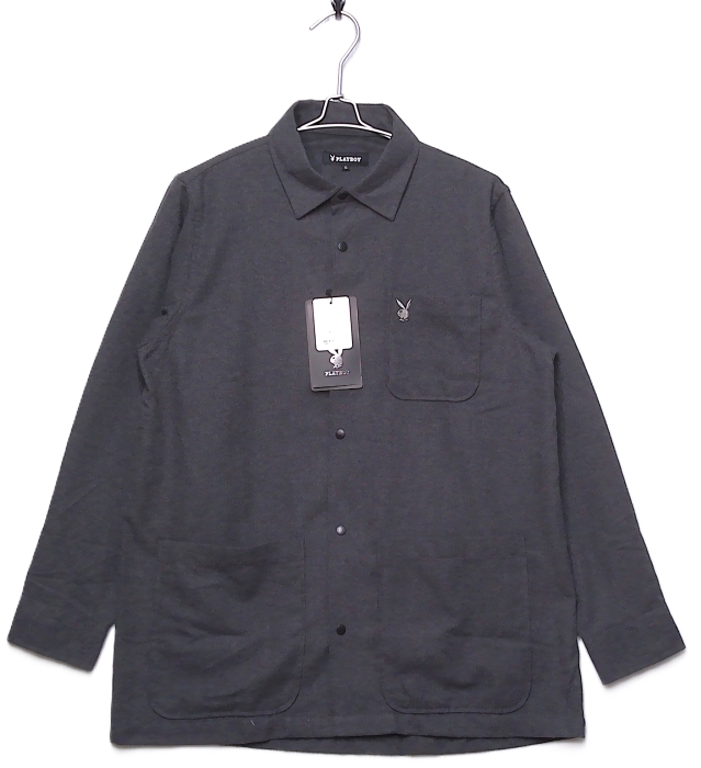 即決■★PLAYBOY/プレイボーイ★■ビエラオーバーシャツ SIZE=L拍卖