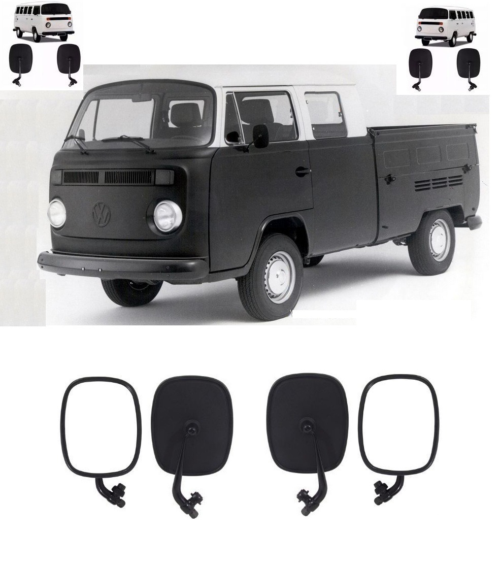 アウト サイドミラー 外 ブラック 鉄ベース 左右ペア 2個セット 空冷VW VW T2 バス コンビ トランスポーター ベイウインドウ 1968-1979拍卖