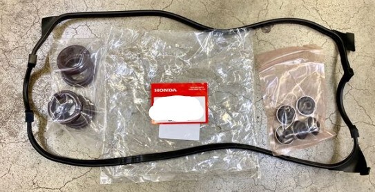 ホンダ シビックフェリオ 前期 後期 EK3 EK5 未使用 純正 シリンダーヘッドカバー パッキン セット モール エンジン H0833-2拍卖