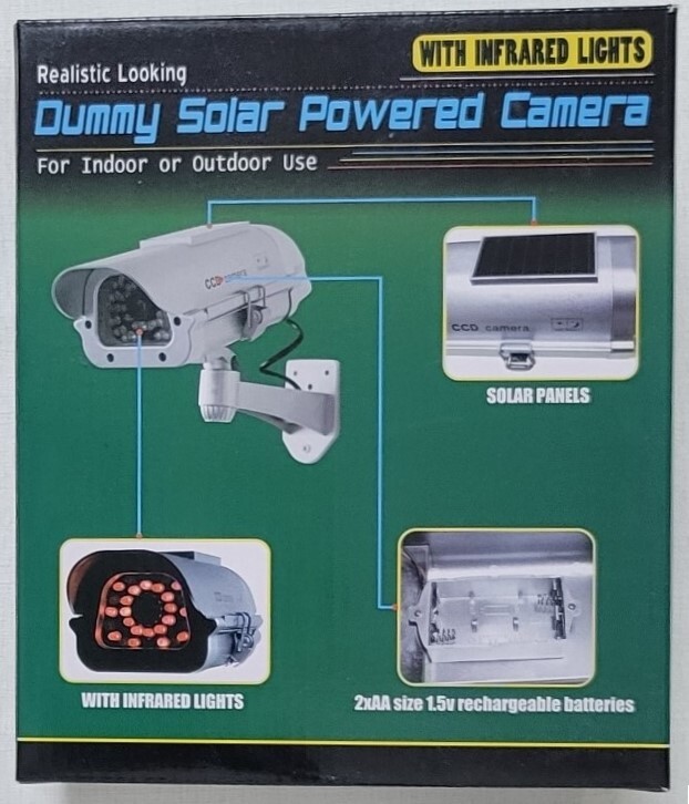 【送料無料】ダミーカメラ(Dummy Solar Powered Camera)拍卖