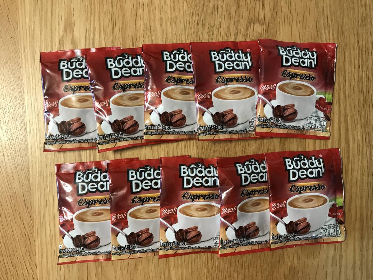 バディ ディーン/Buddy Dean:Instant Coffee 3In1 Espresso x 10 sachets【Thailand】拍卖