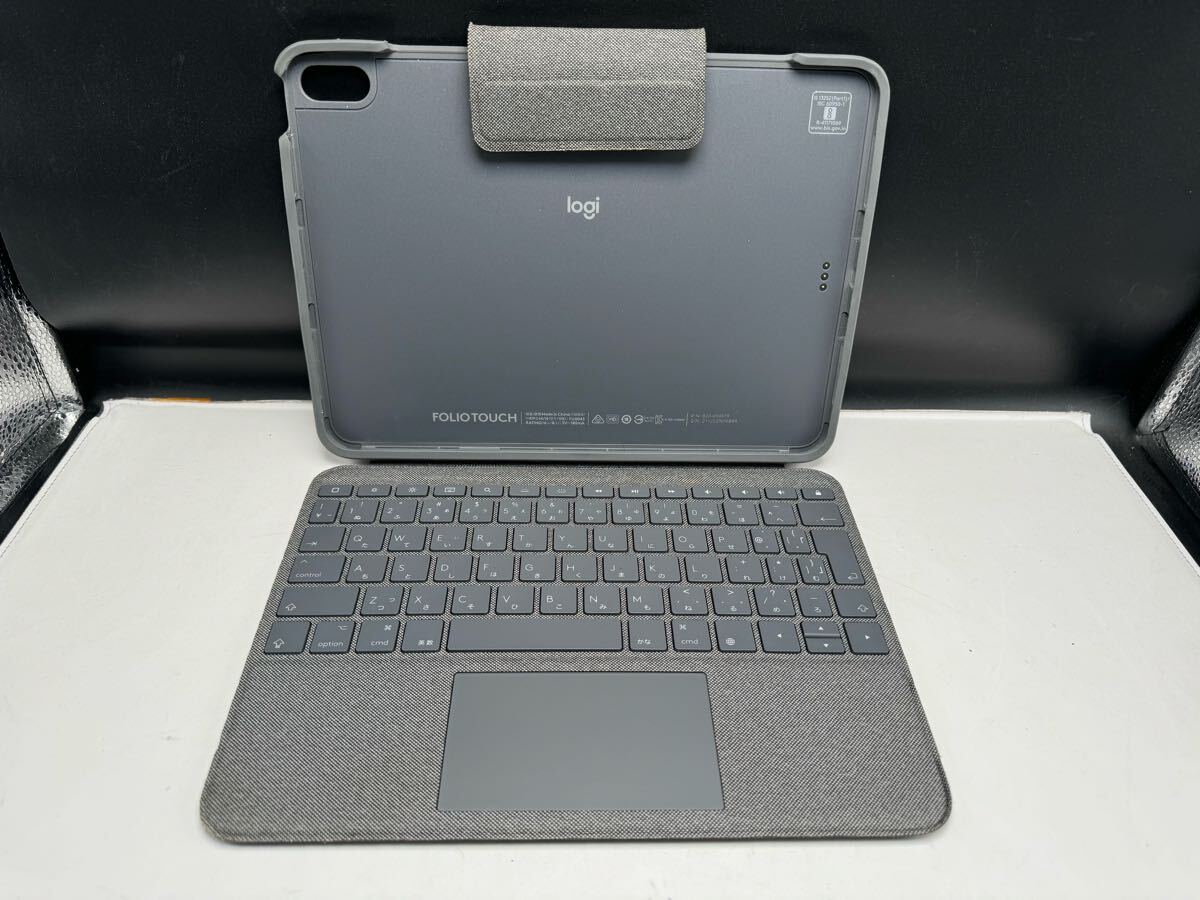 S2916) 美品 Logicool Folio Touch YU0043 キーボード USキー グレー 拍卖