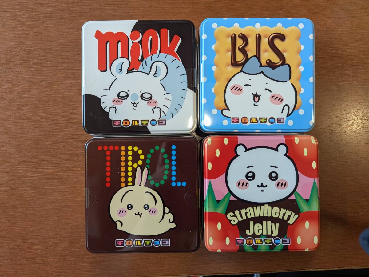 ちいかわ チロルチョコ缶 ちいかわ うさぎ ハチワレ モモンガ 未開封拍卖