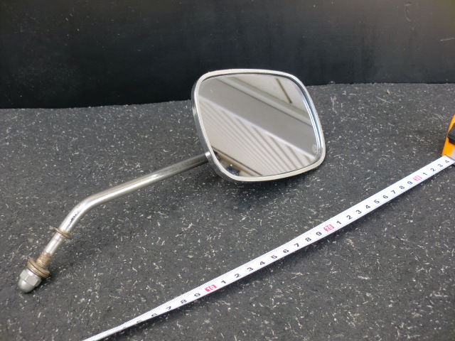 ハーレー 純正 ロゴ入り ミラー レクタンギュラー 左右兼用 クラシック ヴィンテージ スモークガラス クローム K拍卖