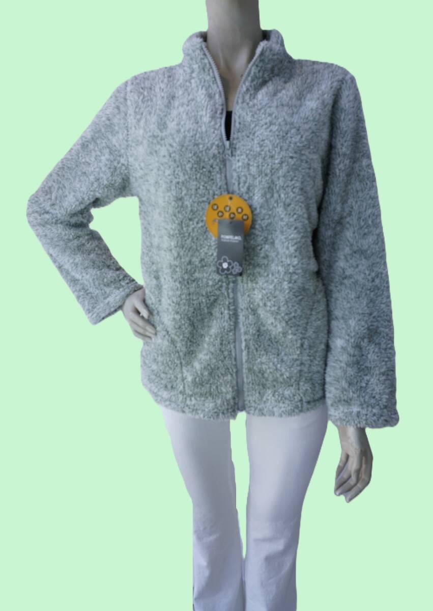 ポンペルモ 杢グリーン 前ジップフリース M~Lサイズ 素材:ポリエステル100% 新品 POMPELMO拍卖