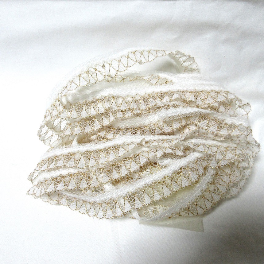 ラメ入りラッセルレース 3.2メートル レトロ 人形 ハンドメイド拍卖