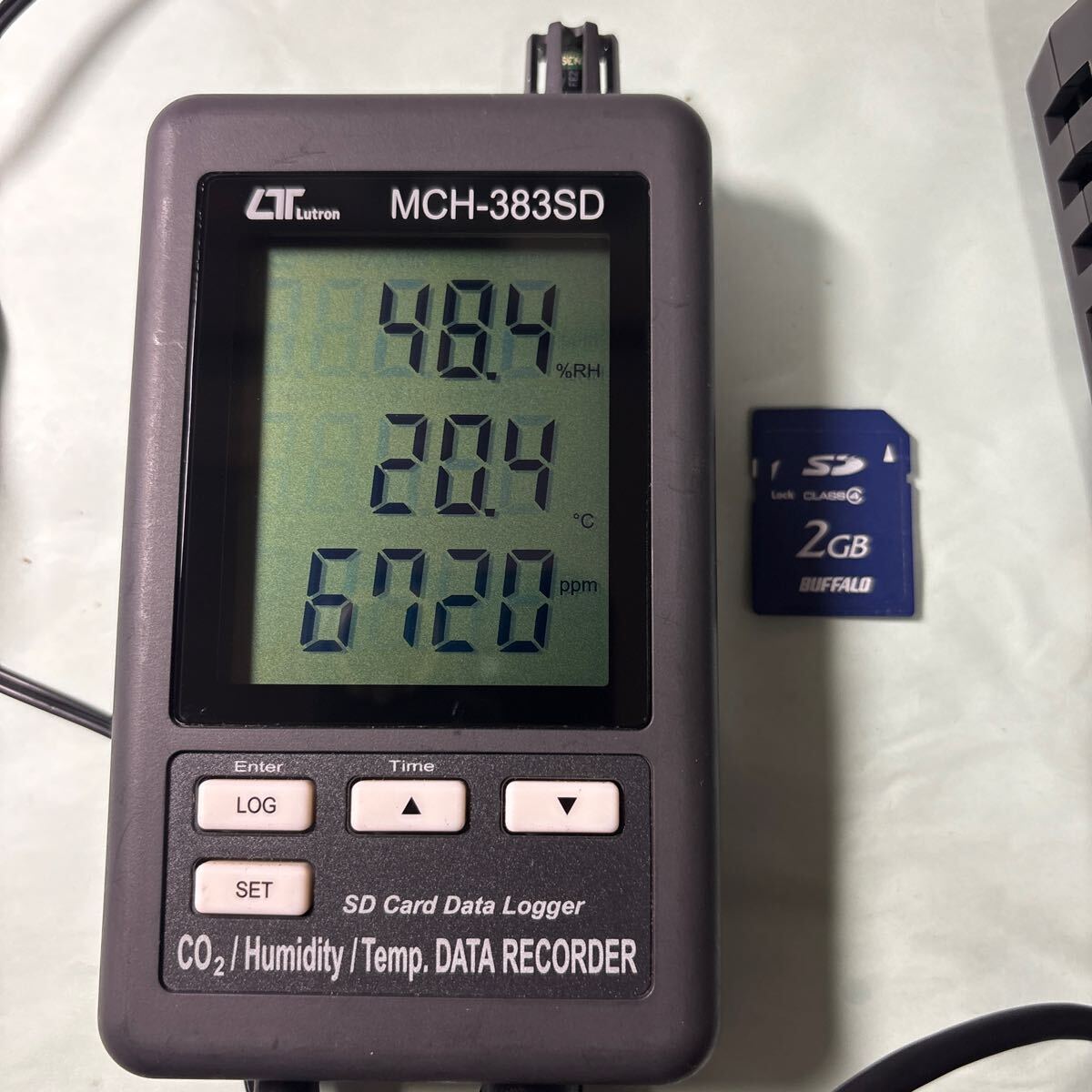 SDカードリアルタイムデータロッガCO2+湿度+温度データレコーダー MCH-383SD 拍卖