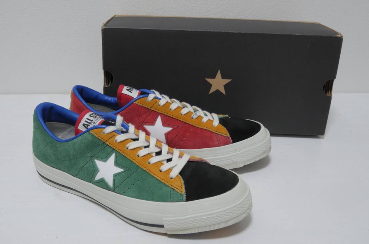 日本製 コンバース ワンスター スエード マルチカラー 71/2 26cm CONVERSE ONESTAR拍卖
