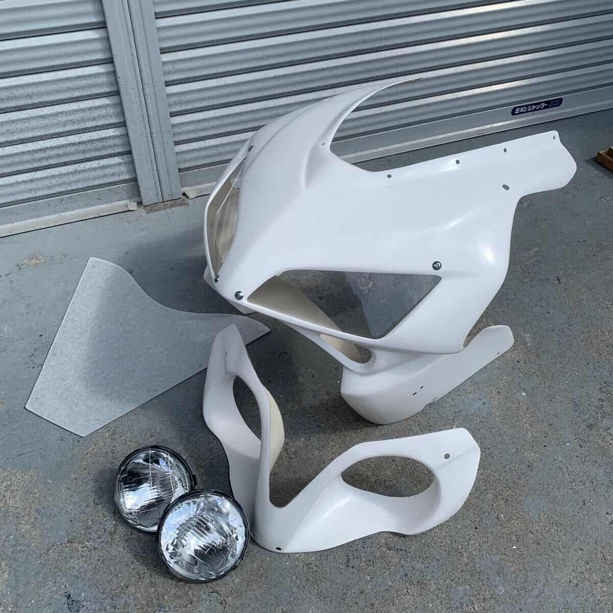 FRP製 NS-1用 CBRタイプアッパーカウル クリア ライト付き拍卖